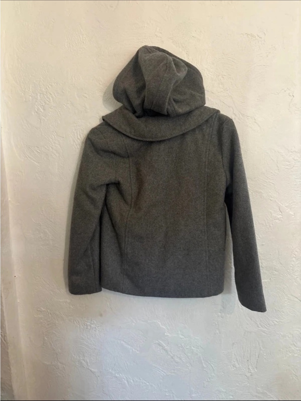 Old Navy Kids Grey Hooded Pea Coat